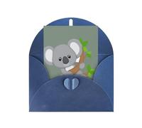 MIEKGPS Biglietto di auguri di compleanno con koala che abbraccia l'albero di Natale