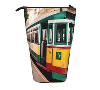 MIEKGPS lisbon tram modello stampa stand matita titolare telescopico carino matita caso divertente cosmetici portatile trucco borsa