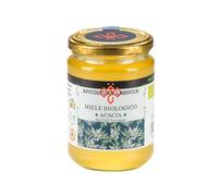 Miele di Acacia biologico, 100% Italiano, non pastorizzato, naturale e crudo, produzione artigianale, miele puro grezzo, 500g