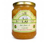 Miele di Cardo | 100% Naturale e Italiano | Melauro, Sicilia | 500g | Dal Gusto Intenso e Poco Dolce, con Note Floreali e Vegetali, Ideale a Colazione e in Abbinamento ai Formaggi