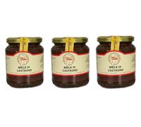 Miele di Castagno Artigianale - Non Pastorizzato 1,5 Kg n.3 Vasetti da 500g