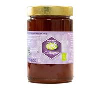 Miele di castagno italiano bio 500g da castagneti naturali: scuro, intenso e aromatico, con note amarognole persistenti. Ideale con formaggi, carni e ricotta.