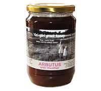 Miele greco greco greco 100% puro - ARBUTUS (MIELE DI FRAGOLA) con Heather 960g - un raro miele invernale di eccezionale contenuto antiossidante e antibiotico.