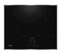 MIELE KM 7221 FR con Schuko PIANO COTTURA A INDUZIONE, 4 zone di cotura, dimensioni: L 62,6 cm, P 52,6 piano in Vetroceramica, Vetroceramica Nero