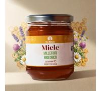 Miele Millefiori Biologico 250g TeoNatura | Grezzo Non Pastorizzato, Miele Monofloreale Italiano, Origine Sicilia Marsala