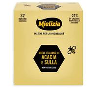 Mielizia, Miele Italiano di Acacia e Sulla non Pastorizzato in Bustine Monodose, Mini Box 32x5g