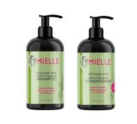 Mielle - Menta al rosmarino - Infuso di biotina - Prodotti per la crescita dei capelli per capelli più forti e più sani - Shampoo e nuovo balsamo Set di 2 pezzi