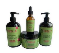 MIELLE ORGANICS Shampoo Rinforzante Rosmarino & Menta 4 Pezzi