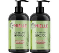 Mielle Shampoo rinforzante alla menta al rosmarino con biotina, favorisce la crescita dei capelli, rafforza i capelli deboli e fragili, deterge profondamente il cuoio capelluto, 354,9 ml (confezione