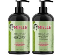 Mielle Shampoo rinforzante alla menta al rosmarino infuso con biotina, deterge e aiuta a rafforzare i capelli deboli e fragili, 340 g (set da 2)