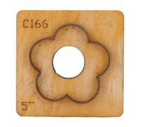 Mielo di taglio in pelle a forma di fiore con base in legno massiccio, fustella di cuoio da 55 mm da 2,2 pollici per mestieri in pelle fai -da -te, decorazioni per artigianato e (55 mm)