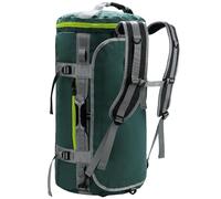 MIER Borsa da palestra da viaggio da uomo con scomparto per scarpe, borsone convertibile con spallacci, resistente e impermeabile come karate, bagagli, pernottamento, borsa da cabina Ryanair, Verde