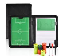 Miershanwell Lavagna Tattica Magnetica Calcio, Portatile Cartellina Tattica per Allenatore di Calcio Football Coaching Board Lavagnetta Strategie con Penne Gomma Magneti per Insegnare Formazione