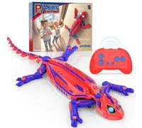Mieryd Geco Telecomandato, Lucertola Telecomandata muro con occhi LED, Spider RC Robot Giocattolo Bambini, Interattivo Gioco lucertola si arrampica sui muri, Regalo Compleanno Giochi Bambino 3-8 Anni