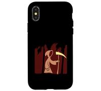 Mietitore Falce Death Frock Cartone animato Divertente Malvagio Fumetto Vacanza Custodia per iPhone X/XS