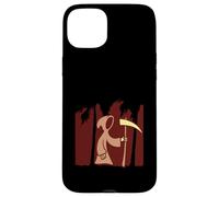 Mietitore Falce Death Frock Cartone animato Divertente Malvagio Fumetto Vacanza Custodia per iPhone 15 Plus