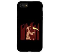 Mietitore Falce Death Frock Cartone animato Divertente Malvagio Fumetto Vacanza Custodia per iPhone SE (2020) / 7/8