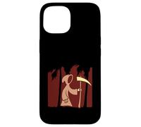 Mietitore Falce Death Frock Cartone animato Divertente Malvagio Fumetto Vacanza Custodia per iPhone 15