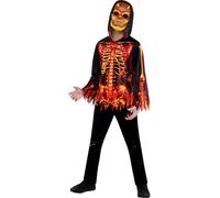 Mietitore Scheletro Zombie Ragazzi Costume Halloween Bambini Completo