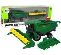 Mietitrebbia agricola verde - modello tascabile in plastica