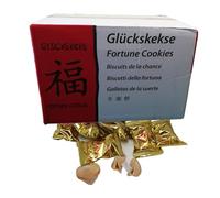 MiFan Fortuna Box - Biscotti della Fortuna Cinesi, Biglietti Profetici, Auguri in Italiano, Confezioni Varie, Sapore Vaniglia (275 Pezzi)