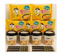 MiFan Ramyun Box | Buldak Cheese Noodles & Tteokbokki al Formaggio con Bacchette Usa e Getta