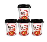 MiFan Tteokbokki Box - Cup di Gnocchi di Riso Coreani Istantanei | Gusti Misti a Scelta - Cibo Coreano Originale in Cup - 4 o 8 Porzioni (4 Pezzi, Salsa Kimchi)