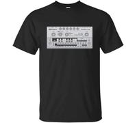 MIFCDBALE Roland, Retro, Bass Line, TB-303, Trance, Club, Music, T-Shirt, Black Mens