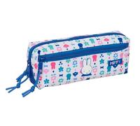 MIFFY BUNNY - Astuccio triplo piccolo, astuccio per bambini, ideale per bambini in età scolastica, comodo e versatile, qualità e resistenza, 22 x 6 x 8,5 cm