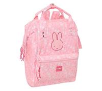 MIFFY FLORES - Zaino giovanile con manici per laptop fino a 13", per laptop, ideale per giovani di diverse età, comodo e versatile, qualità e resistenza, 27 x 19 x 40 cm, rosa pallido, M, Casual