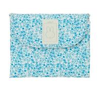 MIFFY MUM GARDEN - Fasciatoio per bambini, con materiale riciclato, idrorepellente, pratico e confortevole, resistente e versatile, 40 x 50 cm, colore turchese floreale