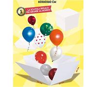 MiFiesta Big Skatush Scatola Regalo Porta Palloncini 60x60x60 cm