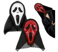 MIFKLMV Maschera da Halloween con urlo, Adulti Maschera Scheletro Halloween, Maschera di urlo Cranio, Costume di Halloween, Maschera da Fantasma Cosplay, Festa di Halloween Bar Masquerade per Adulti