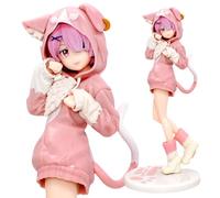 MIFKLMV Ra-m Figure, Re Zero Figura Modello,Starting Life in Another World, 8.2 Inch Ra-m Figura Statua, Modello di Anime Personaggio In piedi Modello Home Desktop Decoration per Bambino Regali