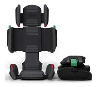 Mifold Seggiolino auto per bambini con schienale alto, con cinghia, regolabile, pieghevole, per bambini, da viaggio, grigio ardesia