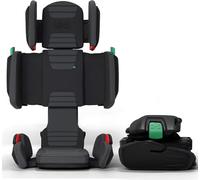 Mifold Seggiolino auto per bambini con schienale alto, con cinghia, regolabile, pieghevole, per bambini, da viaggio, grigio ardesia