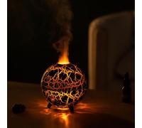 MIFXIN Diffusore di oli essenziali per aromaterapia, 200 ml, diffusore d'aria/umidificatore a fiamma, umidificatore a ultrasuoni per camera da letto, asilo, ufficio, casa, yoga, con 7 luci notturne
