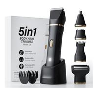 MIFXIN Rasoio elettrico 5 in 1 per donna, rifinitore bikini, asciutto e a secco, senza rimpianti, impermeabile IPX7, rifinitore per corpo, capelli e intimi, ricaricabile