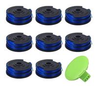 Mifyca 29082 29242 - Bobina per decespugliatore a doppia linea compatibile con decespugliatori elettrici Green-Works 20V 40V 21212 21272, doppia linea da 8,2 m 0,2 cm con coperture 3411546A6 (8 bobine