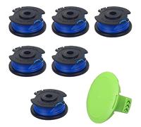 Mifyca 29092 29252 - Bobine per decespugliatore cordless, compatibile con decespugliatore cordless Green-Works 24V e 40V 21302 21332 21342, linea singola da 4,9 m 0,2 cm con tappo 3411546A-6 (6 bobine