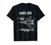 Mig-29 Soviet Plane Warbird Schema schematico Maglietta