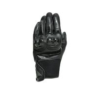 Dainese - Mig 3 Unisex Leather Gloves, Guanti Moto in Pelle per Uomo e Donna, Compatibilità Touchscreen, Palmo Rinforzato e Protezioni in TPU sulle Nocche, Traspiranti, Nero