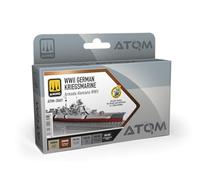 Mig Jimenez AMMO ATOM - Set di colori acrilici Kriegsmarine della Seconda Guerra Mondiale, 6 flaconi da 20 ml, finitura opaca, per modellismo in scala e aerografo, modello ATOM-20601