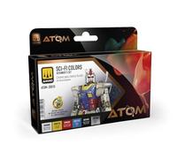 Mig Jimenez AMMO by ATOM Set Principianti: colori per fantascienza di vernici acriliche - 6 colori ad alta durata | asciugatura rapida, non tossico e autolivellante | Modello ATOM-20810