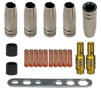 MIG MAG 15AK Accessori per MB15 Torcia Saldatura 20pcs di Materiali di Consumo Saldatori Strumenti di Saldatura Adatti per Torcia(Punta Guidafilo M6 0,8mm)