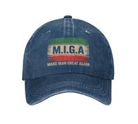 Miga Make Iran Great Again Cappello da Baseball Regolabile da Donna, Berretto Nero alla Moda