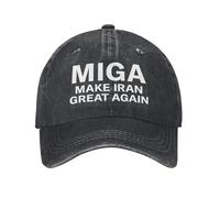 Miga Make Iran Great Again Cappello da Donna Cappelli da Baseball Regolabili Cappellini Neri alla Moda