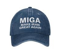 Miga Make Iran Great Again Cappello da Donna Cappelli da Baseball Regolabili Cappellini Neri alla Moda