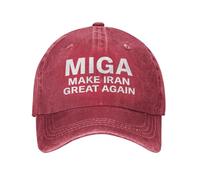 Miga Make Iran Great Again Cappello da Donna Cappelli da Baseball Regolabili Cappellini Neri alla Moda