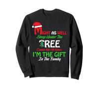Might As Well Sleep Under The Tree Shirt Christmas Pajamas Felpa